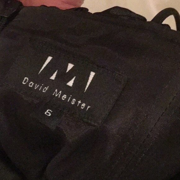 David Meister Black lace cocktail dress - Picture 5 of 8